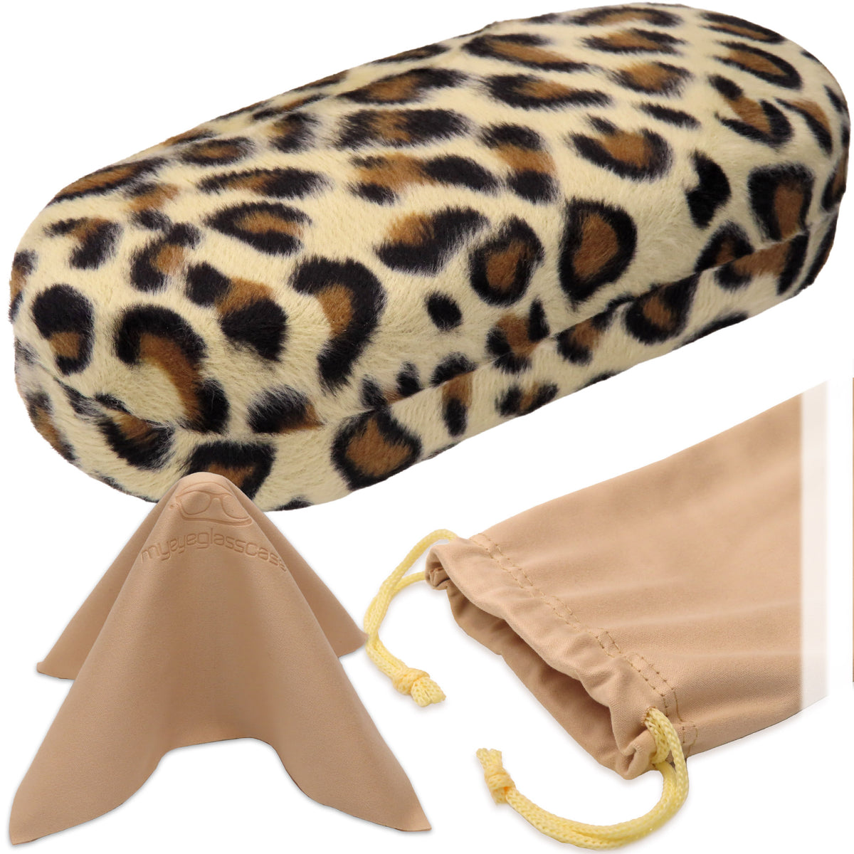 AS87Leopardwhitesunglassescase  display picture 1