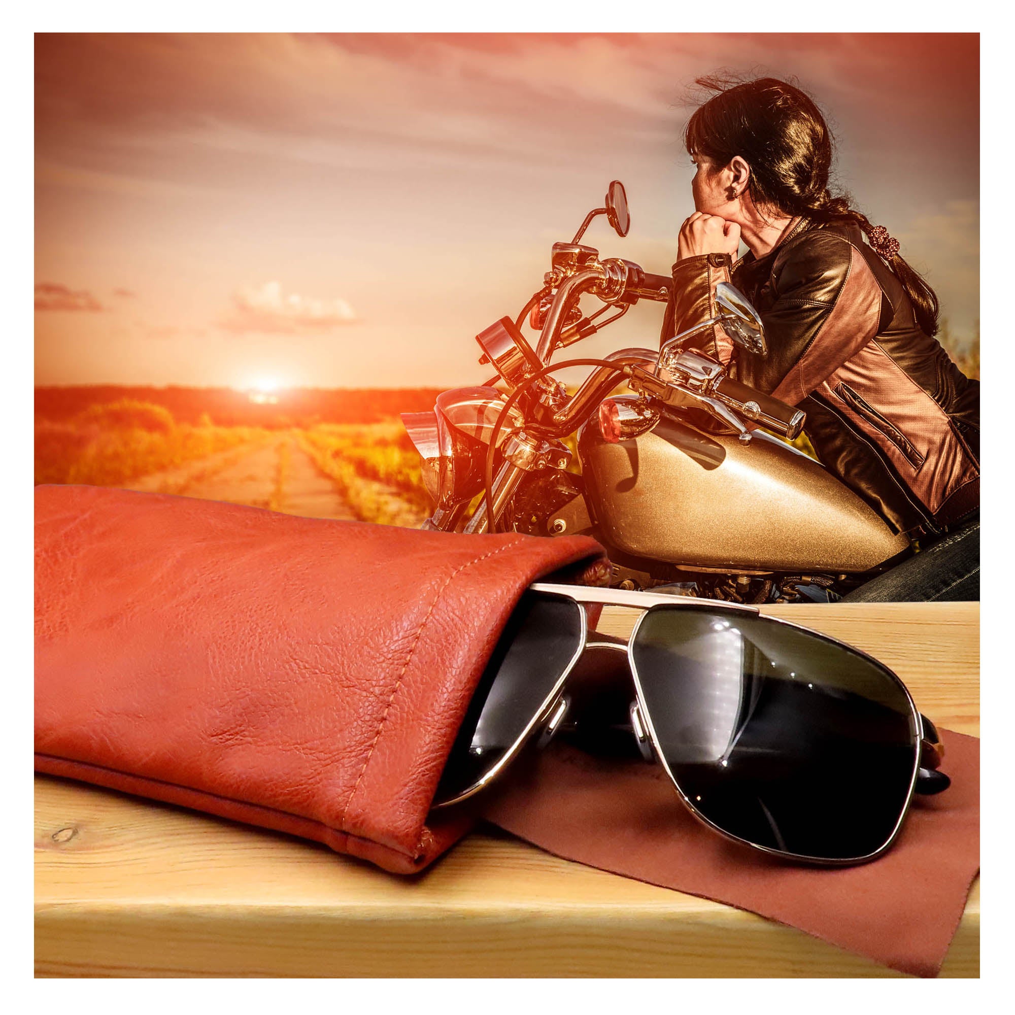 Unisex Soft Sunglasses Case - XL Glasses Pouch - Passport Holder