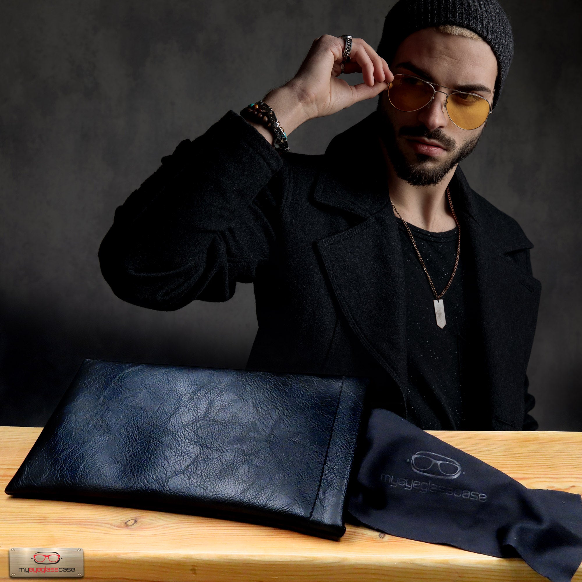Soft Sunglasses Case - XL Eyeglass Pouch - Passport Holder in Faux