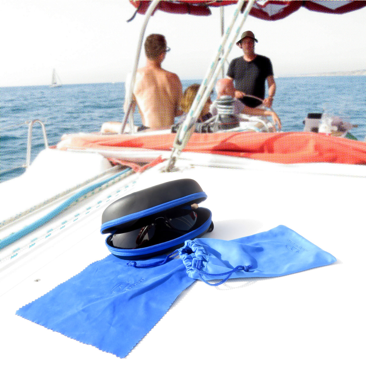 Sport Sunglasses Case Large Eyeglass Case Semi Hard Glasses Case w