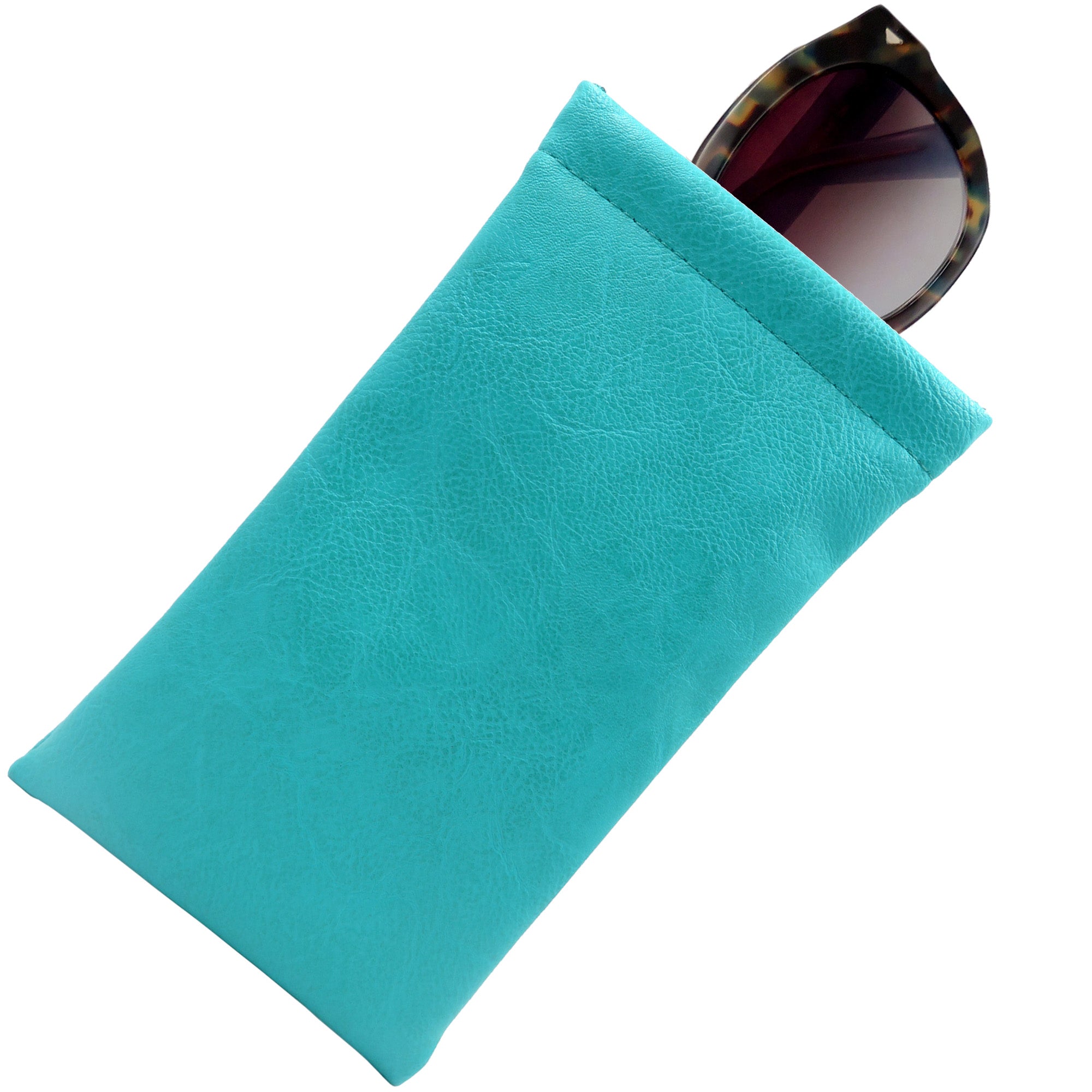 MyEyeglassCase Soft Sunglasses Case | Large Glasses Case Holder - Eyeglass Pouch Squeeze Top | Glasses Pouch Lightweight Extra Layers